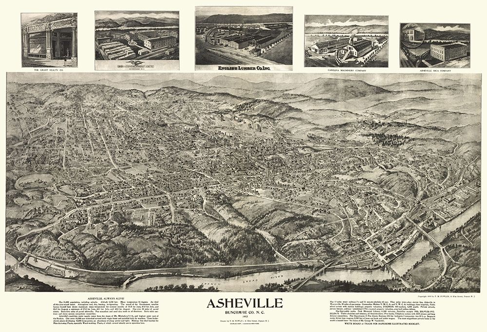 Asheville North Carolina - Fowler 1912