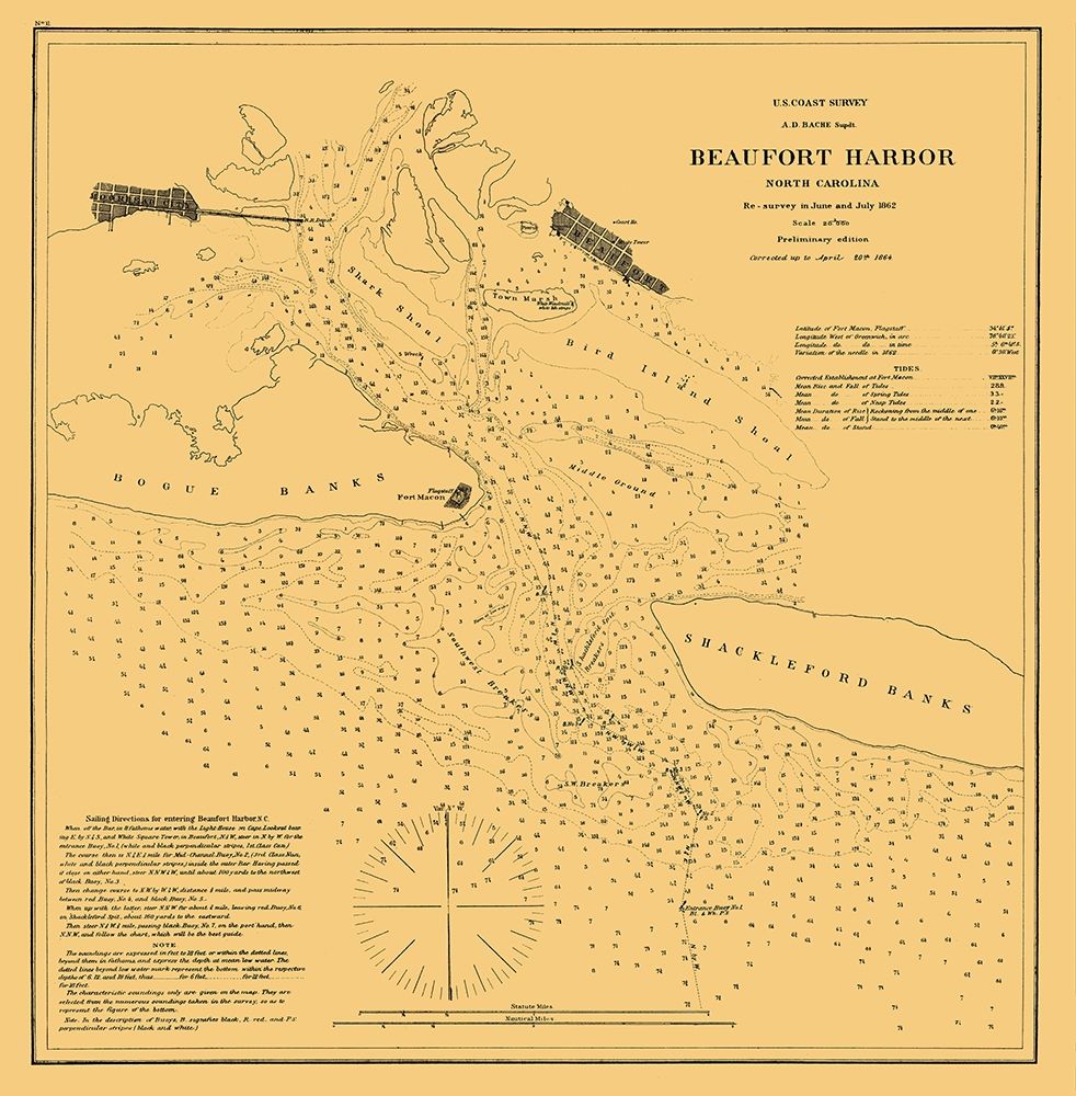 Beaufort Harbor - Krebs 1864