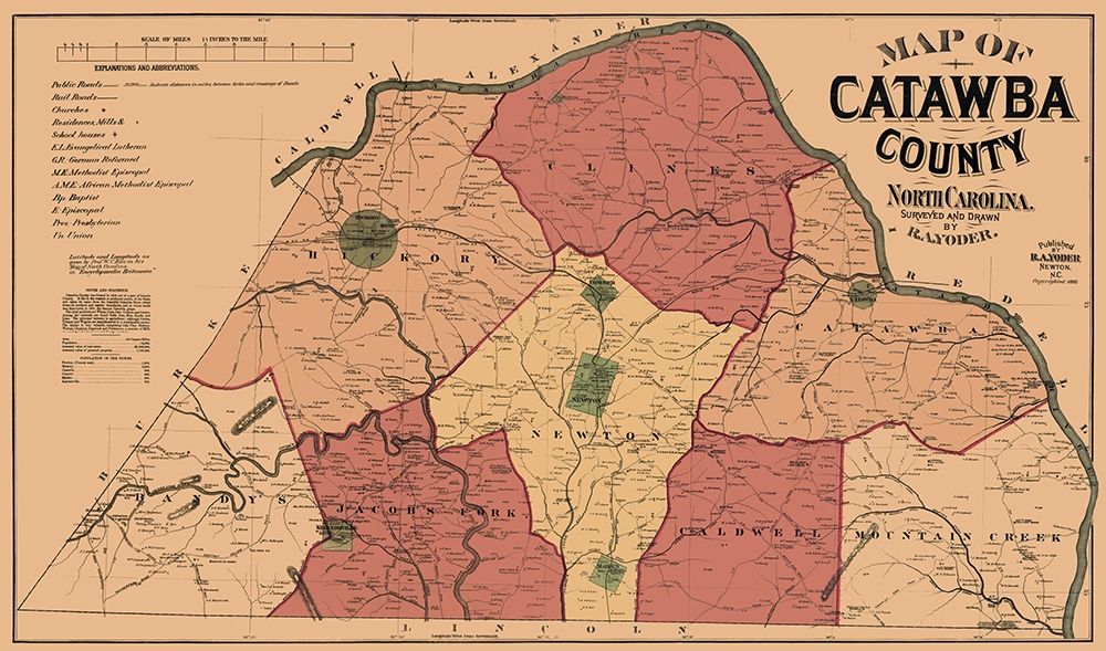 Catawba North Carolina - Yoder 1886