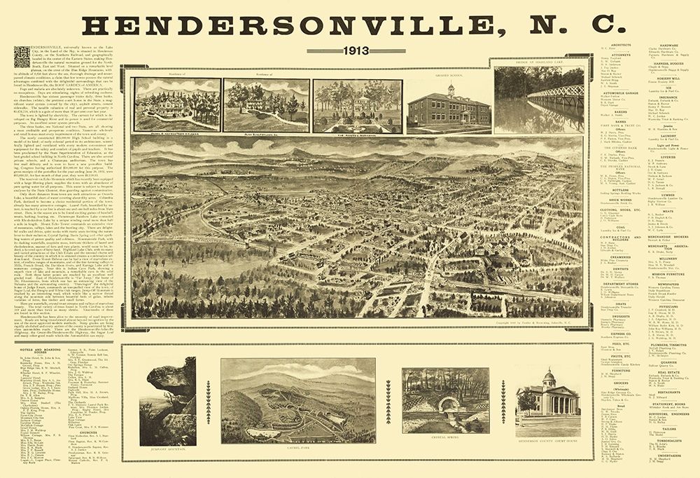Hendersonville North Carolina - Fowler 1913