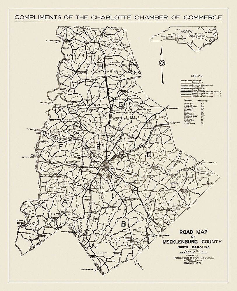Mecklenburg North Carolina - Ross 1922