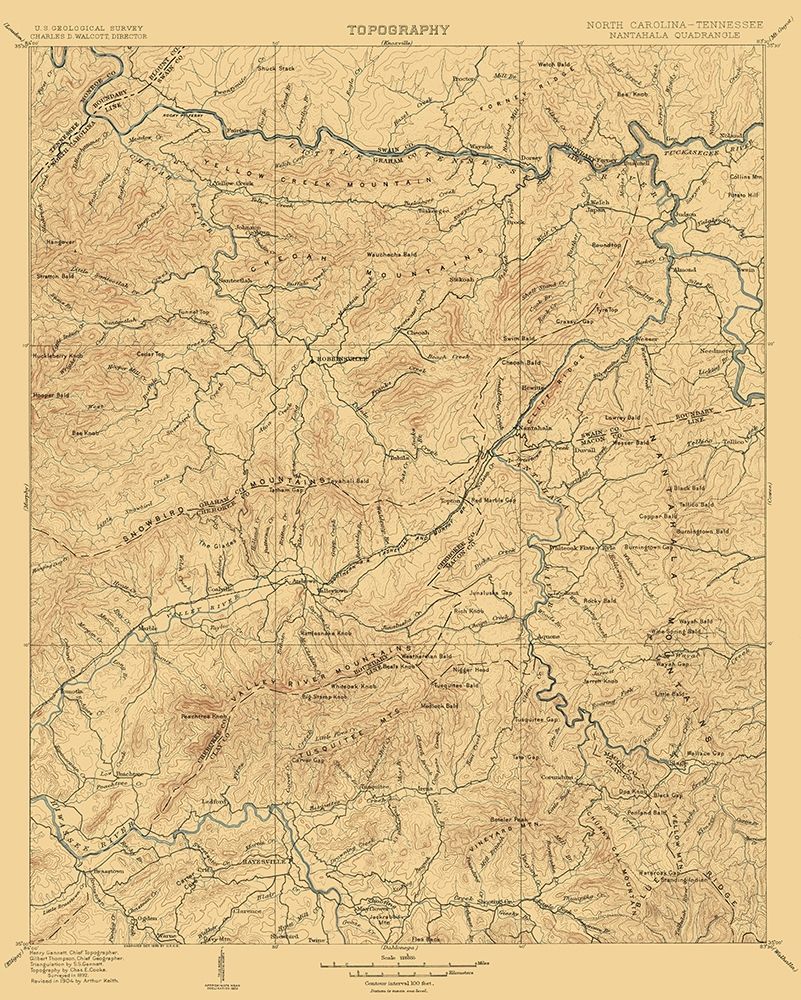 Nantahala North Carolina Tennessee Quad - USGS