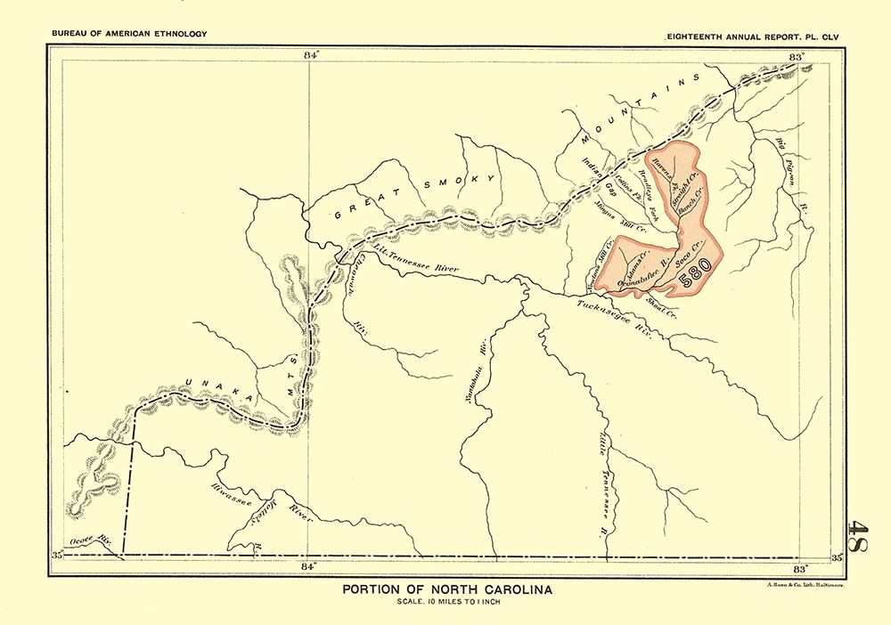 North Carolina - Portion - Hoen 1896