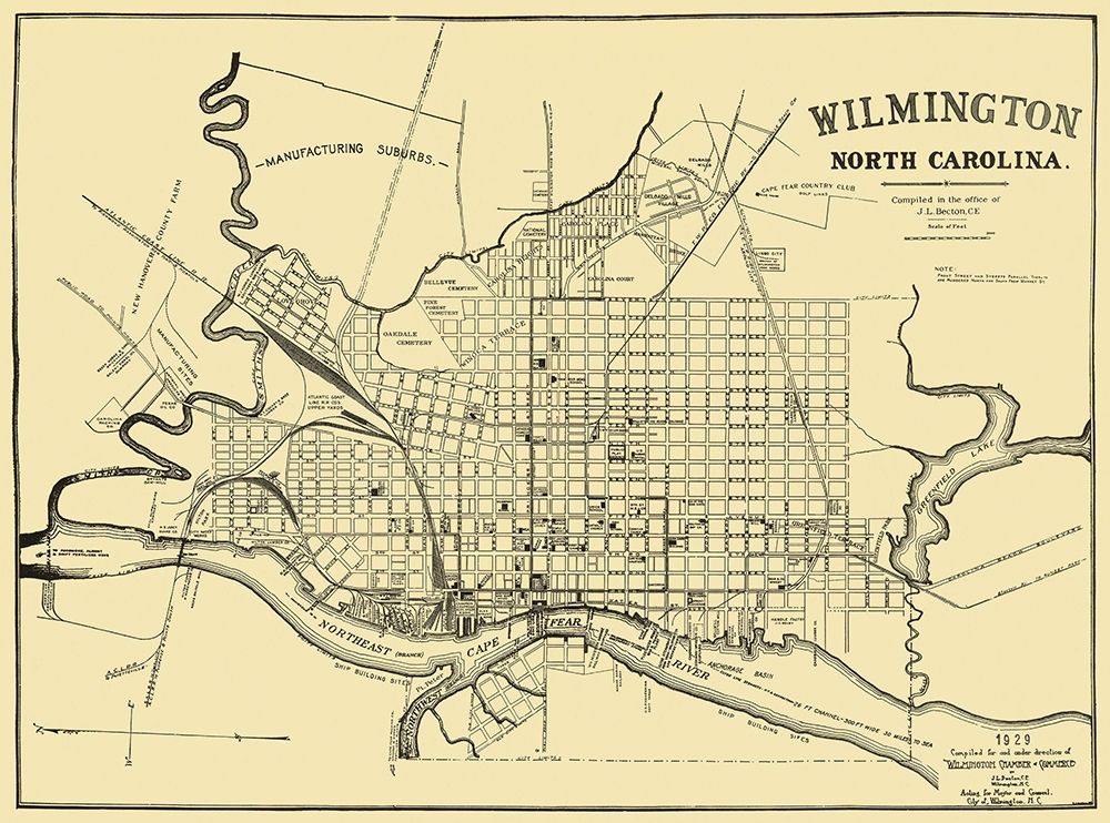 Wilmington North Carolina - Becton 1929