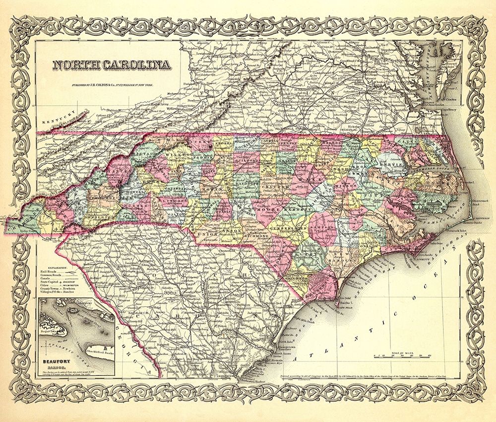 North Carolina - Colton 1856