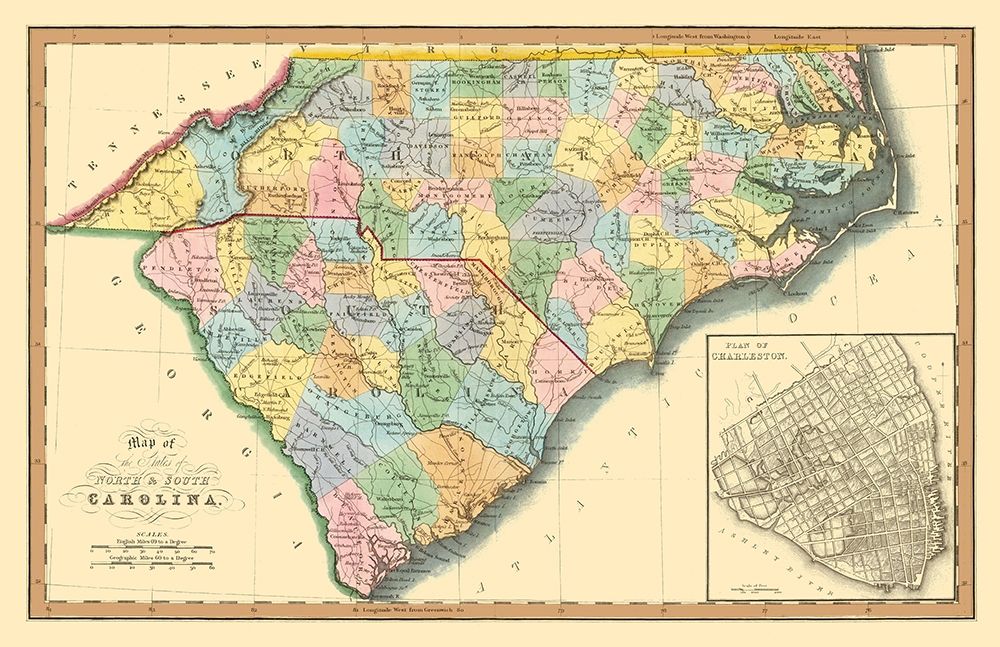 North Carolina, South Carolina - Hinton 1832