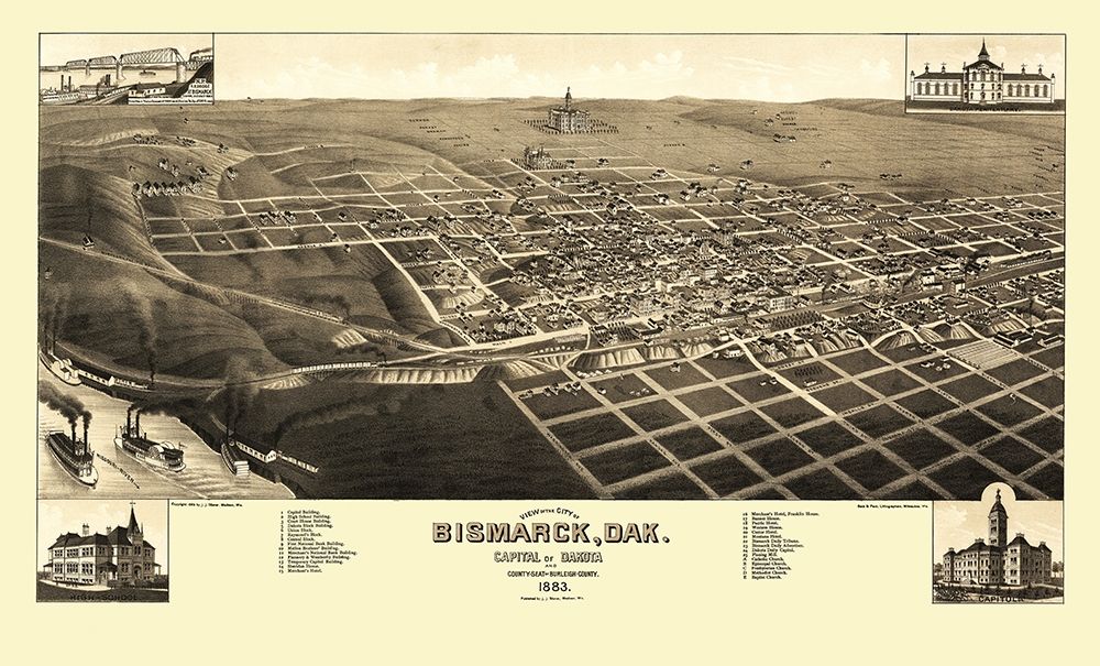 Bismarck North Dakota - Stoner 1883