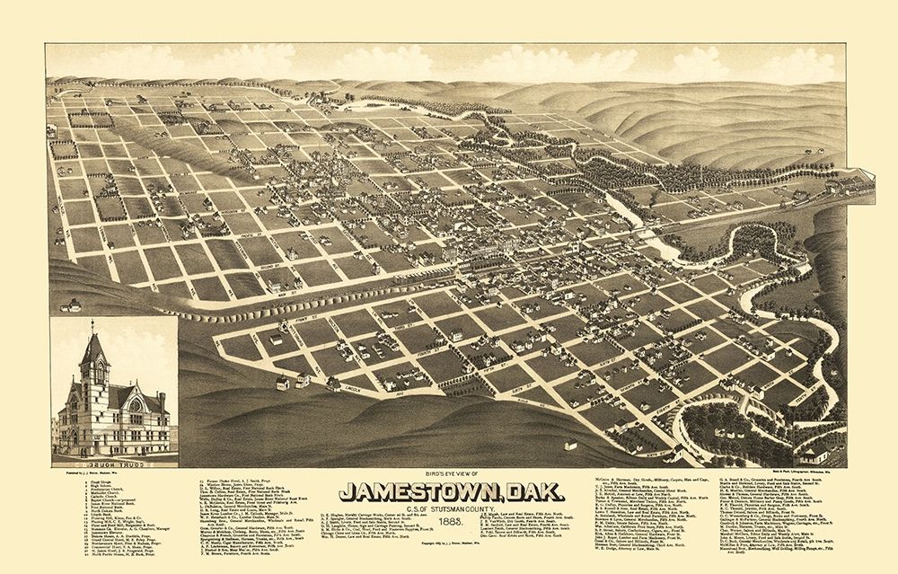 Jamestown North Dakota - Stoner 1883