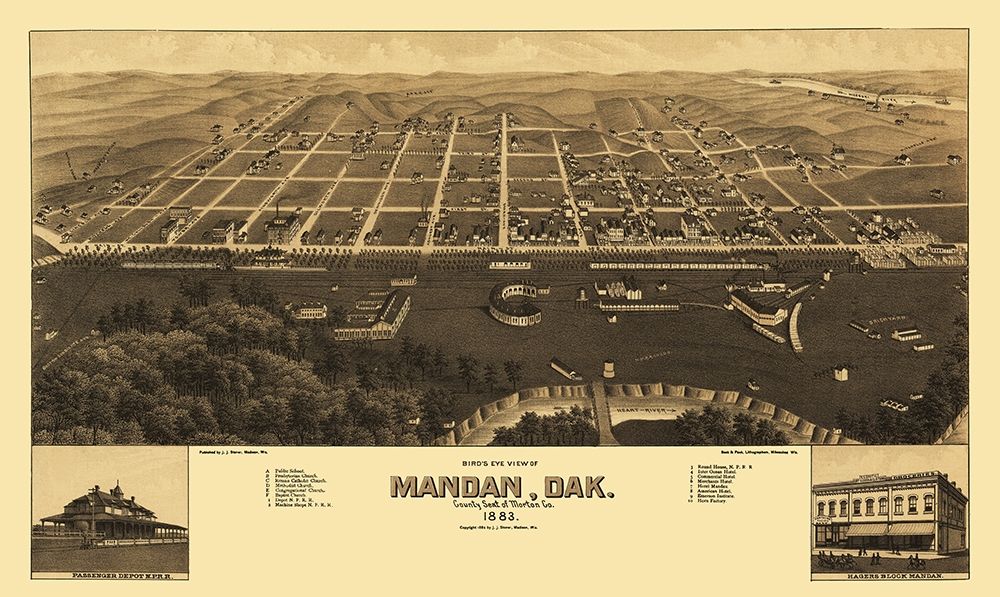 Mandan North Dakota - Stoner 1883