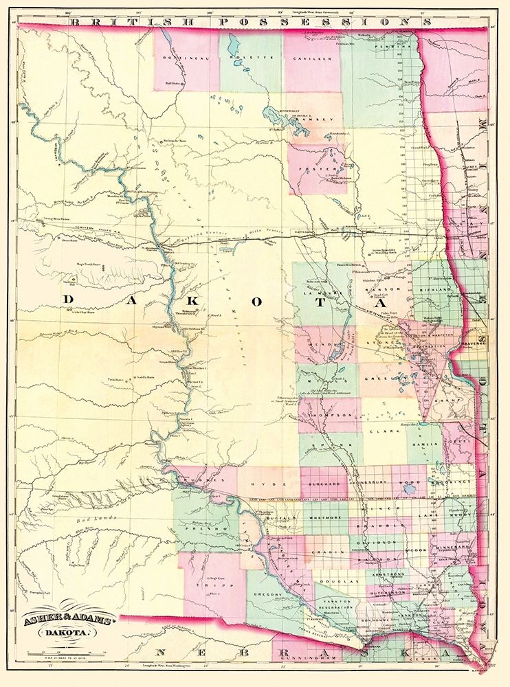Dakota Territory - Asher  1874