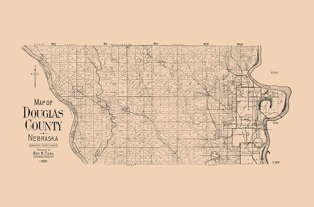 Douglas County Nebraska - Towl 1909