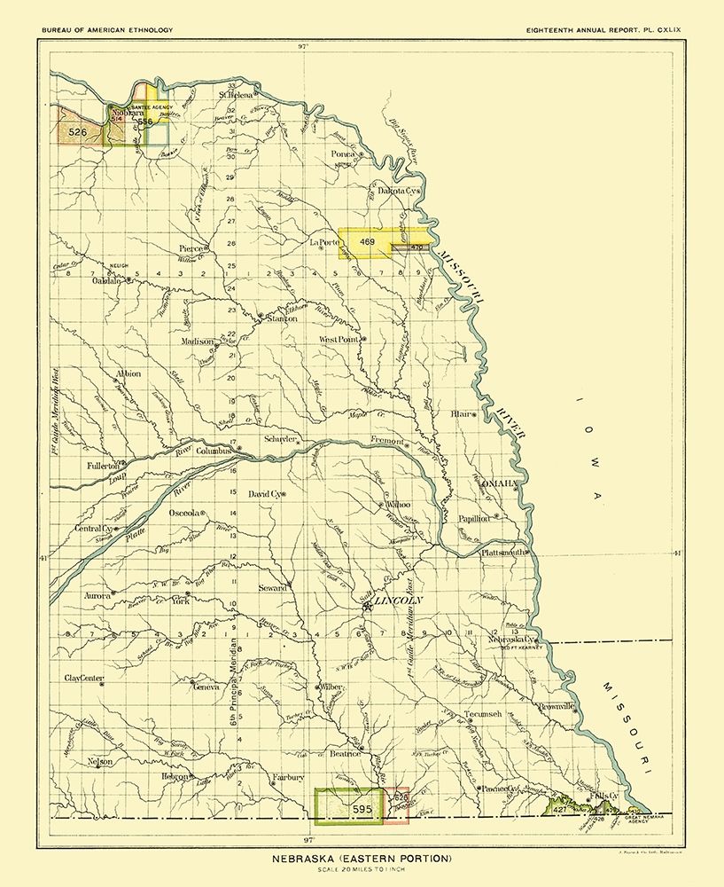Eastern Nebraska - Hoen 1896