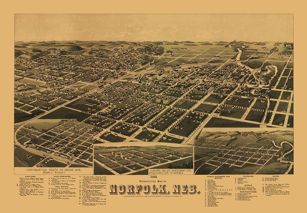 Norfolk Nebraska - American Pub Co 1889