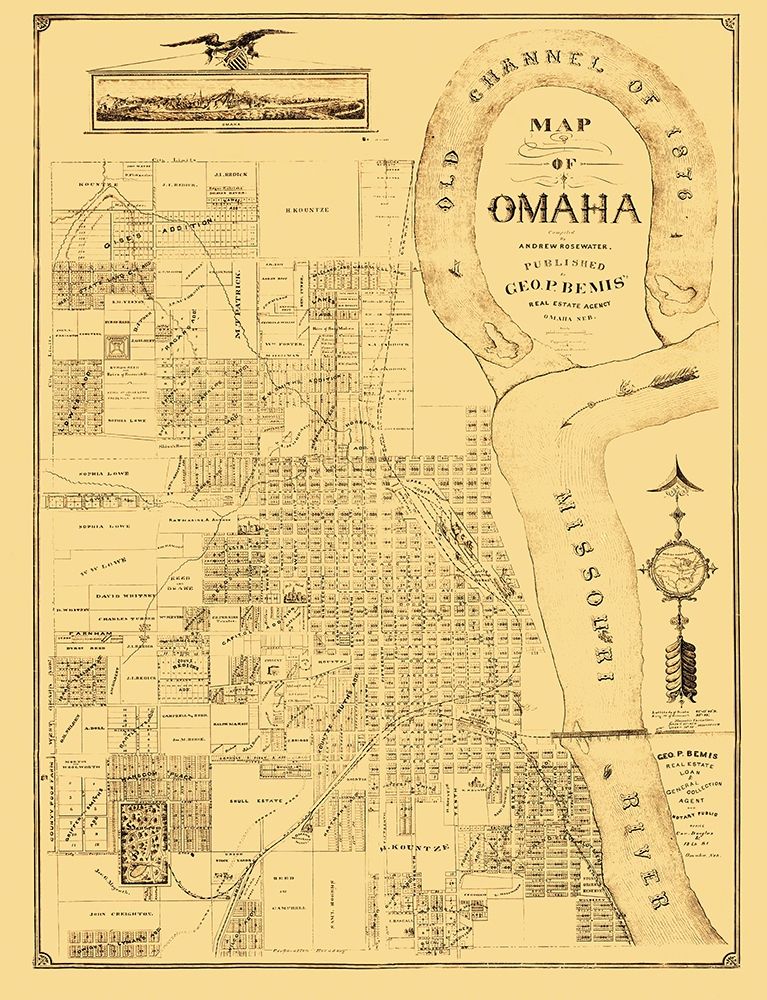 Omaha Nebraska - Bemis 1876