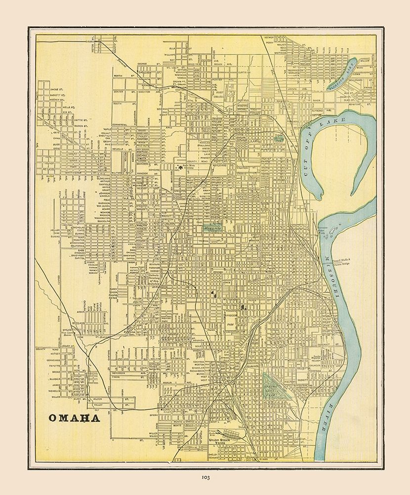 Omaha  Nebraska - Cram 1892