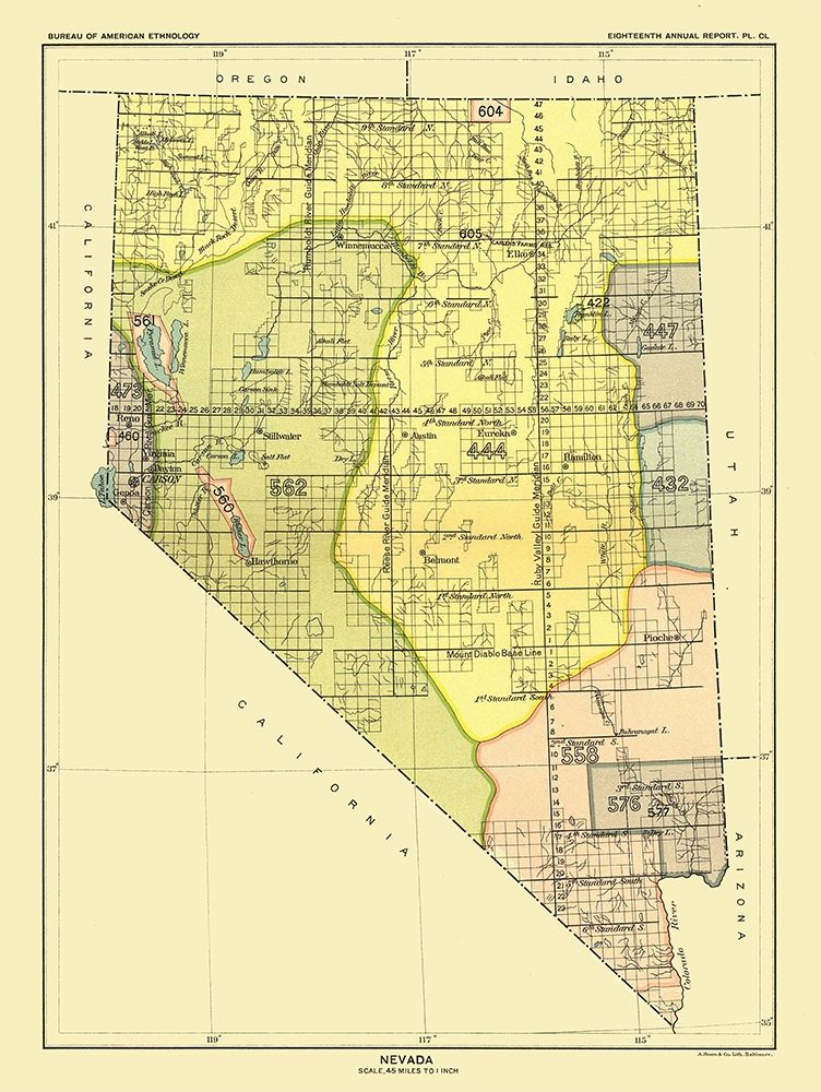 Nevada - Pyramid Lake - Hoen 1896