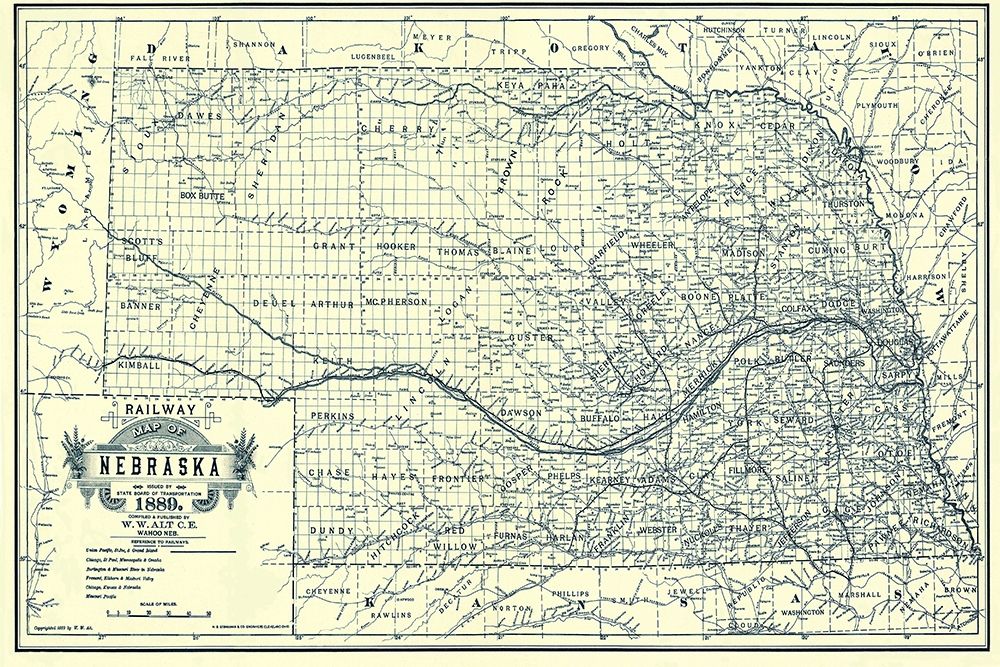 Nebraska Railway - Alt 1889