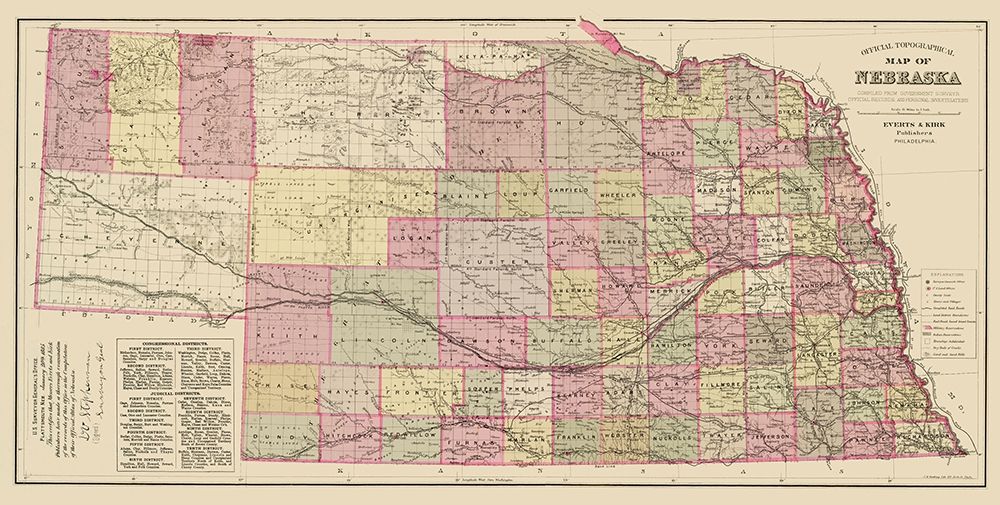 Nebraska - Everts 1885