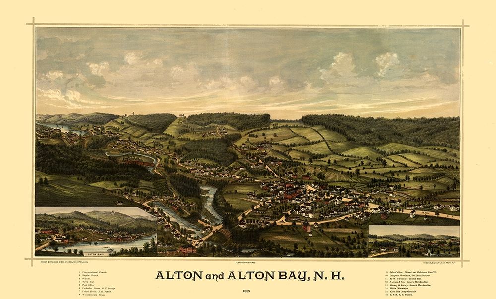 Alton Alton Falls New Hampshire - Norris 1888
