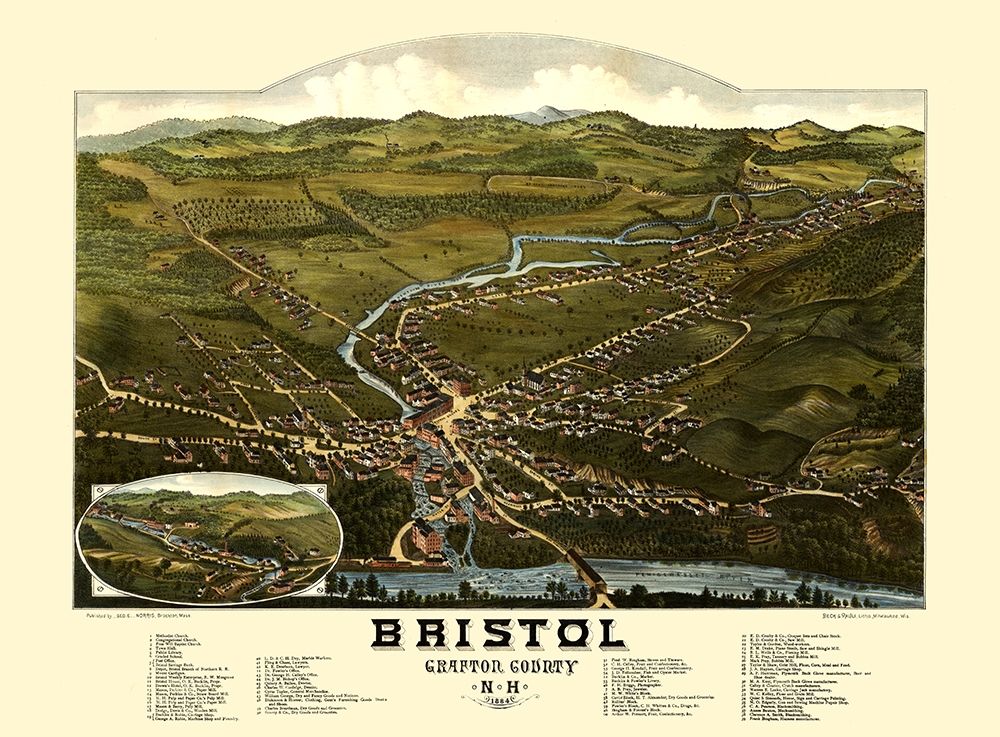 Bristol New Hampshire - Norris 1884