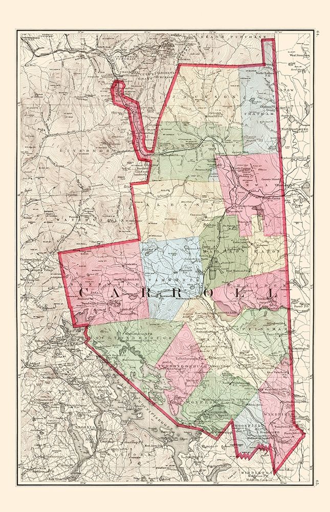 Carroll New Hampshire - Walling 1877