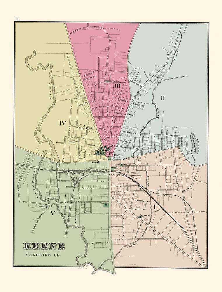 Keene New Hampshire - Hitchcock 1877