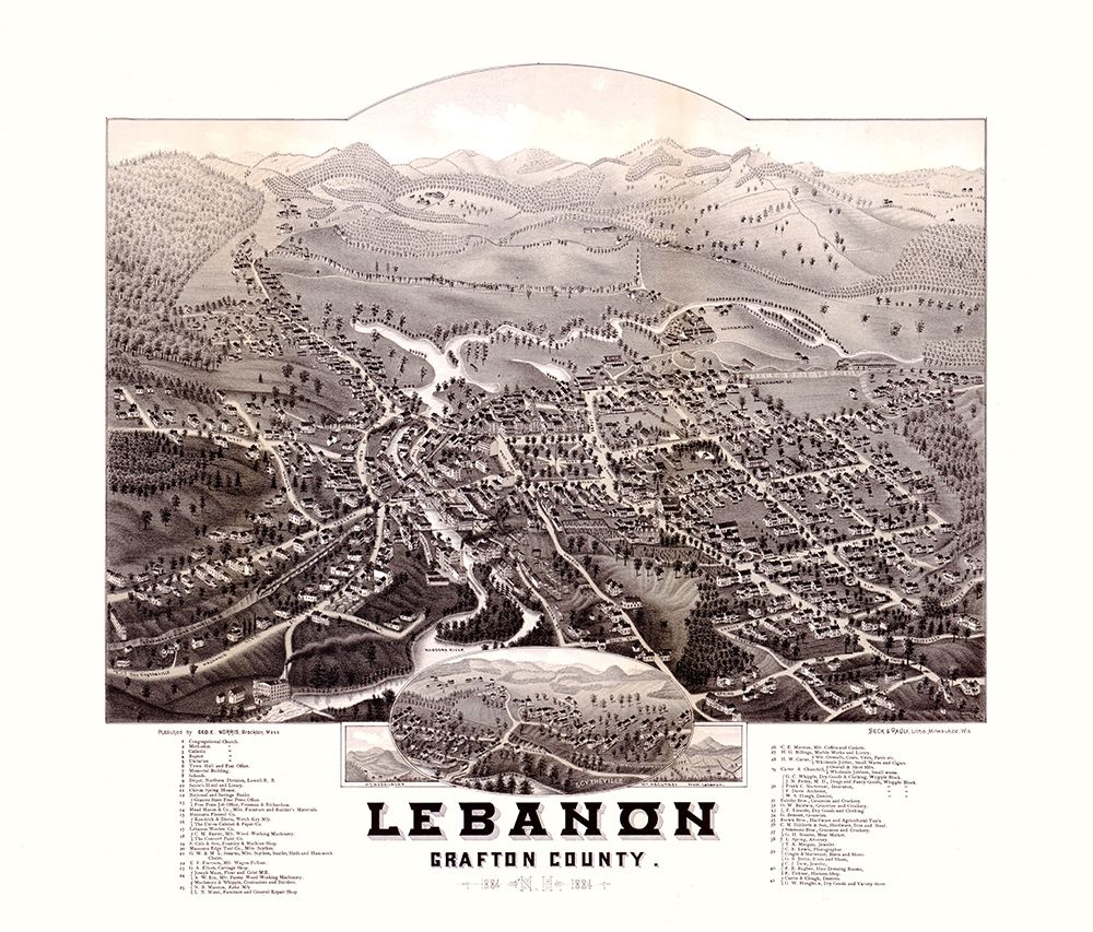 Lebanon New Hampshire - Norris 1884