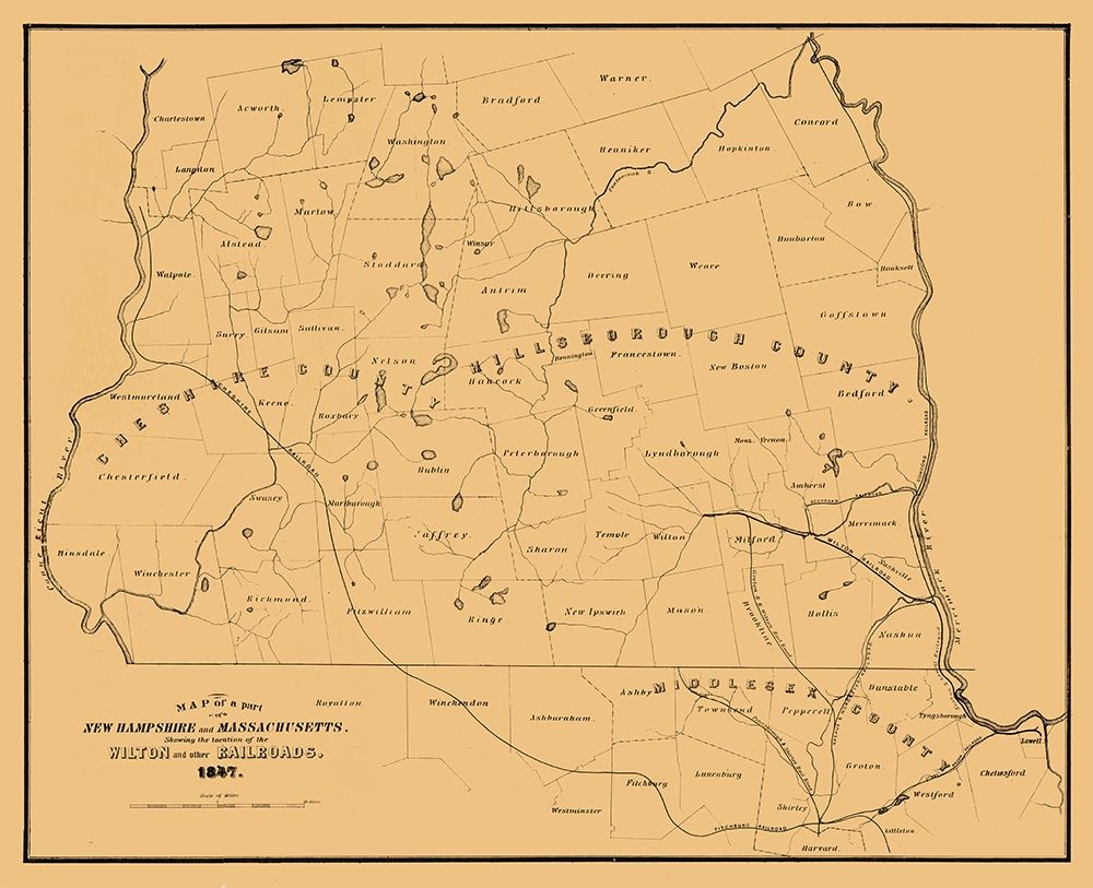 New Hampshire Massachusetts -1847