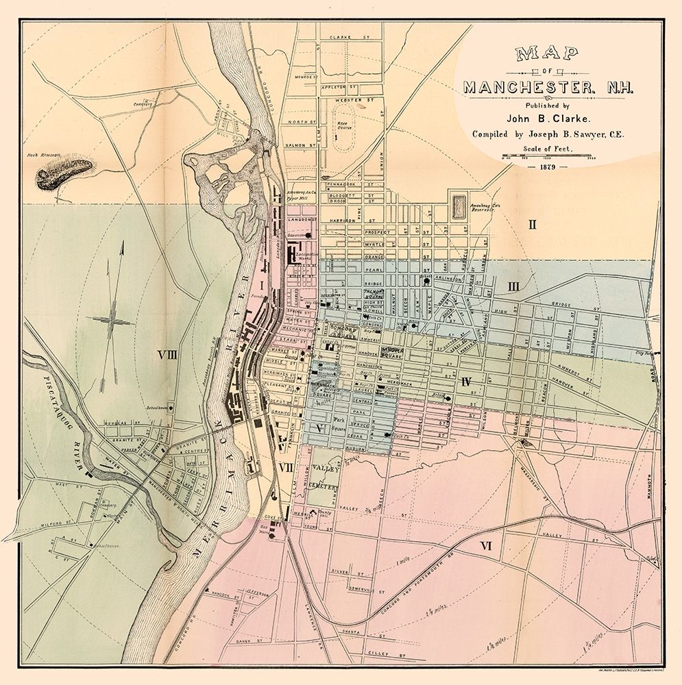 Manchester New Hampshire - Clarke 1879