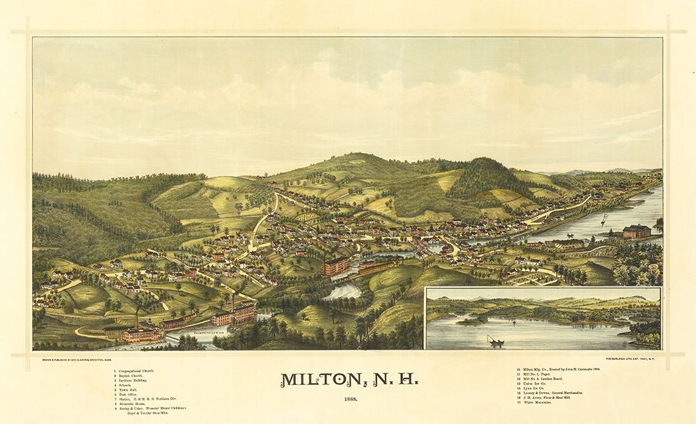 Milton New Hampshire - Norris 1888
