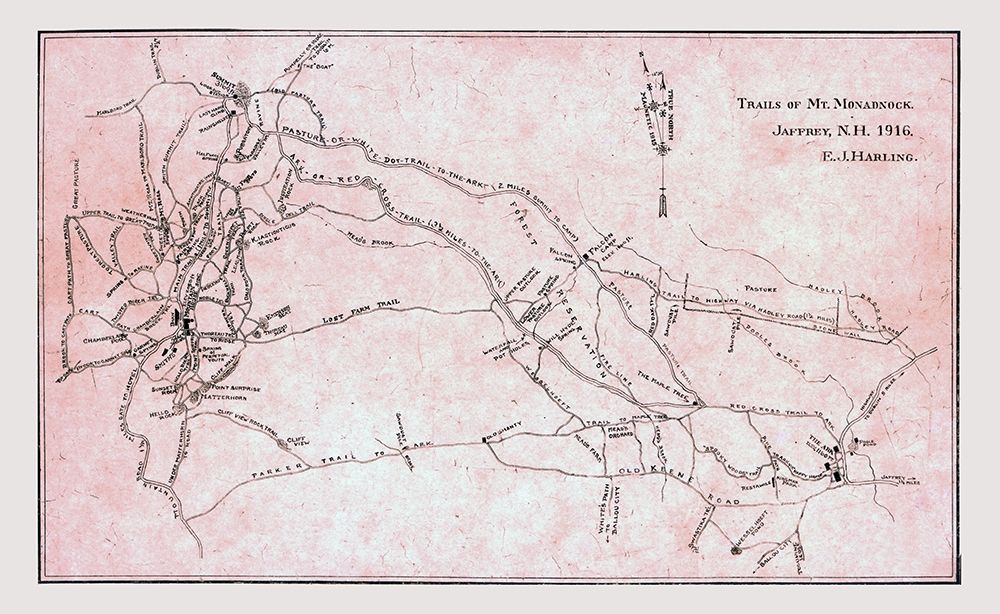 Monadnock New Hampshire - Harling 1916