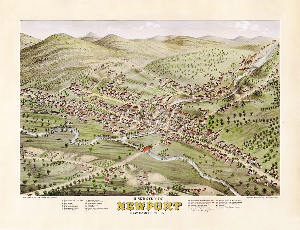 Newport New Hampshire - Stoner 1877