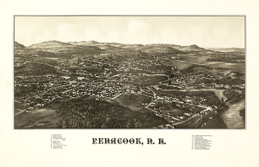 Penacook New Hampshire - Burleigh 1887