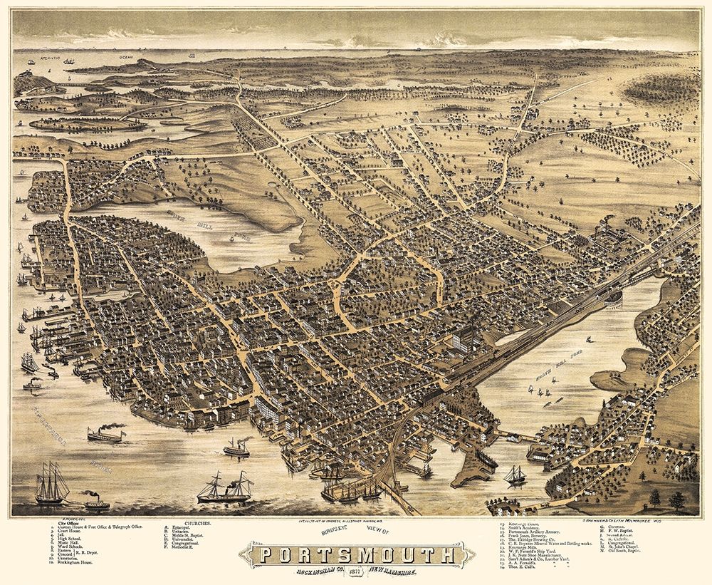 Portsmouth New Hampshire - Bremner 1877