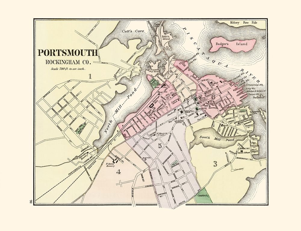 Portsmouth New Hampshire - Comstock 1877