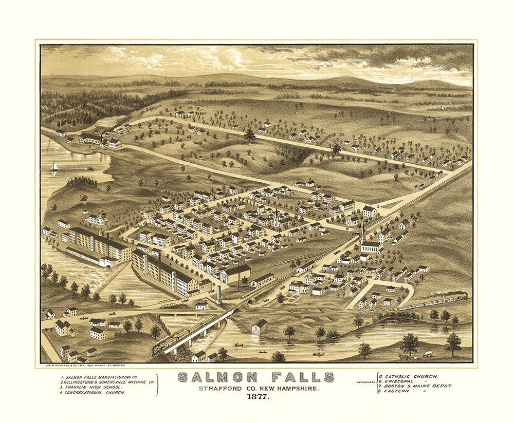 Salmon Falls New Hampshire - Richards 1877