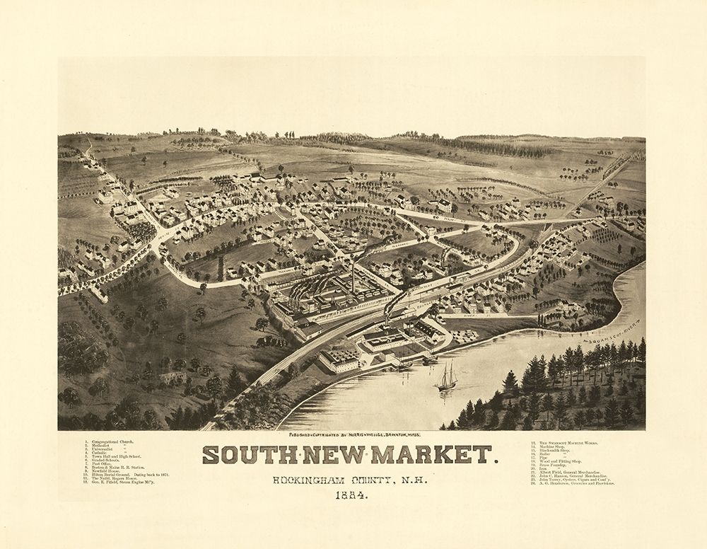 South Newmarket New Hampshire - Norris 1884