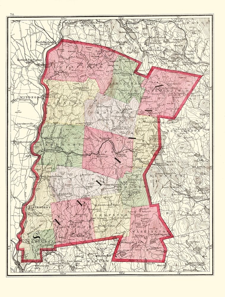 Sullivan New Hampshire - Walling 1877