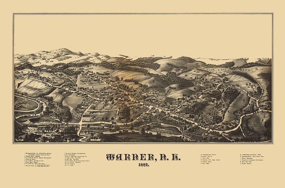 Warner New Hampshire -1887
