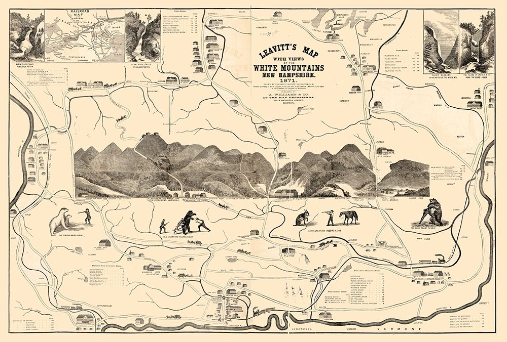 White Mountains New Hampshire - Leavitt 1871