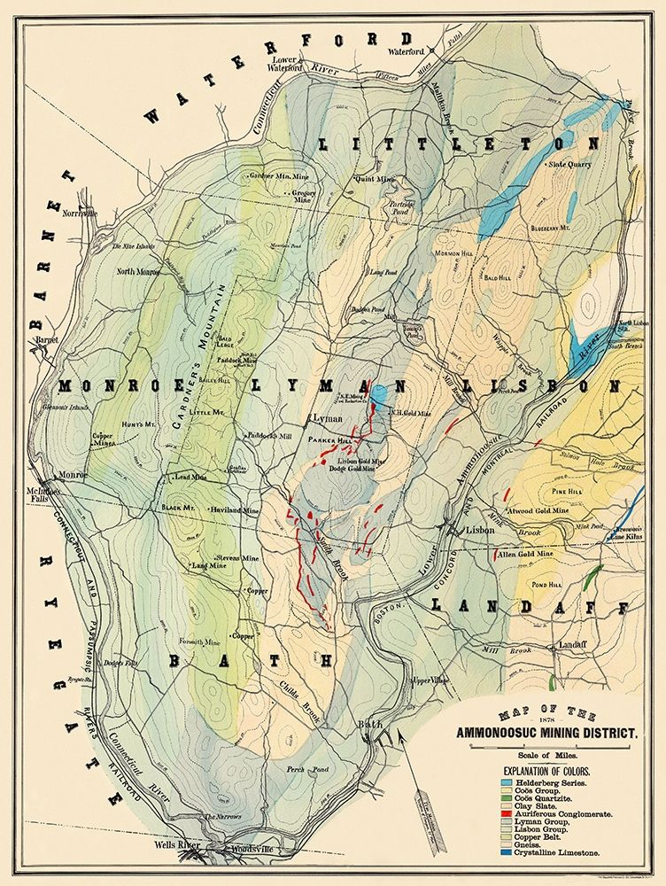 Ammonoosuc Mining District New Hampshire