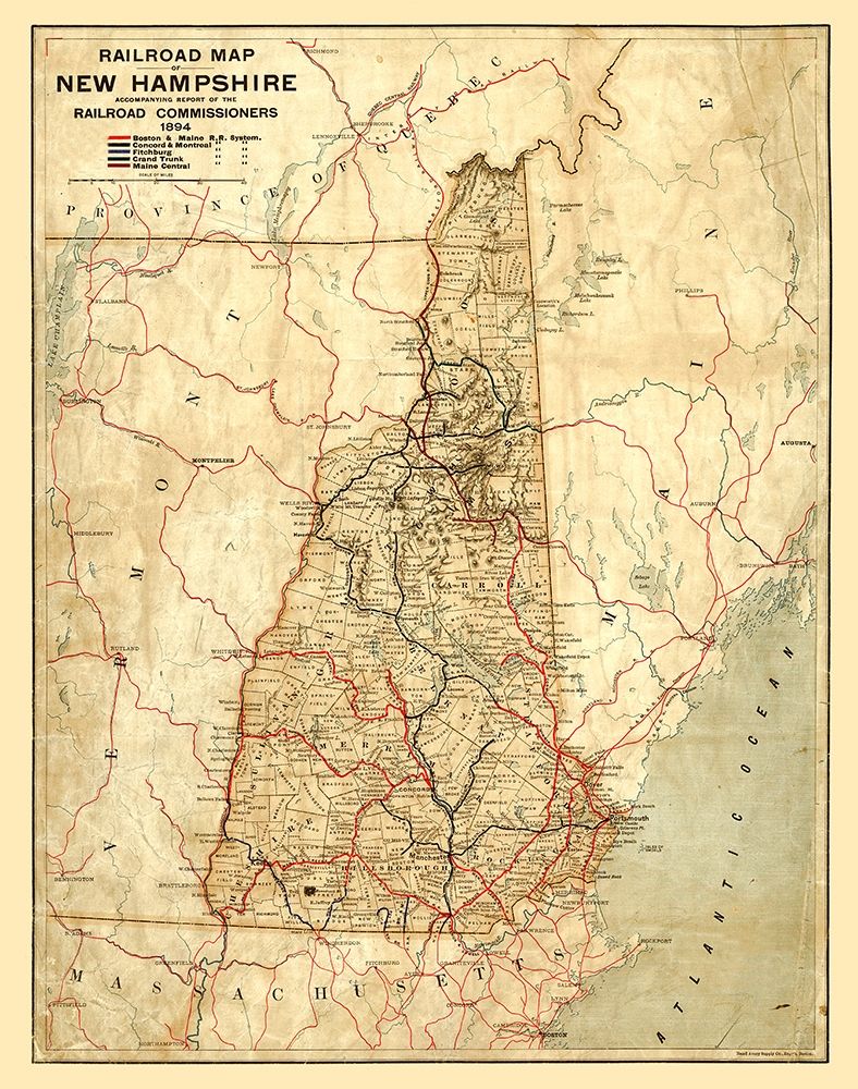 New Hampshire Railroads -1894