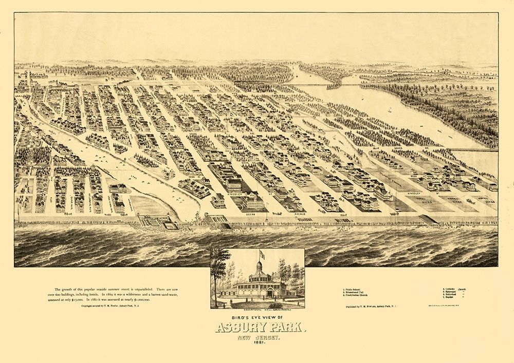 Asbury Park New Jersey - Fowler 1881