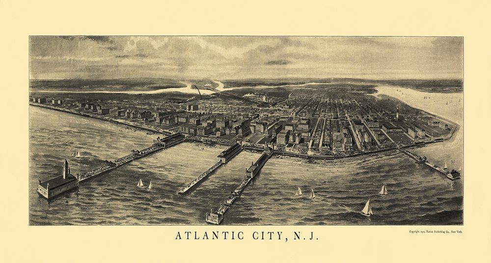 Atlantic City New Jersey - National Pub Co 1905
