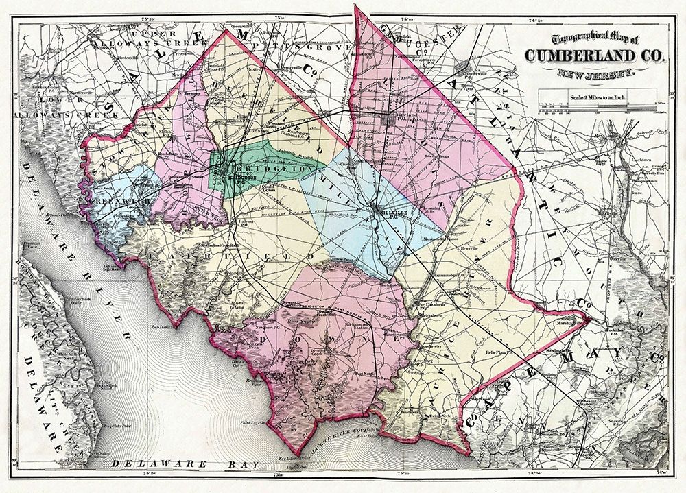 Cumberland New Jersey - Beers 1872