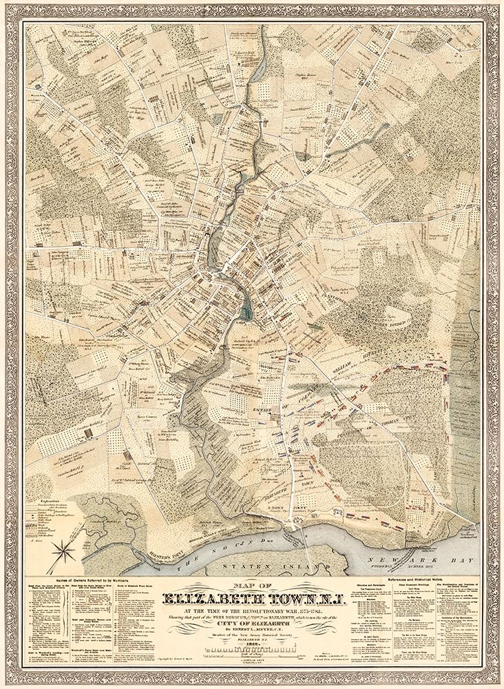 Elizabeth Town New Jersey - Meyer 1780