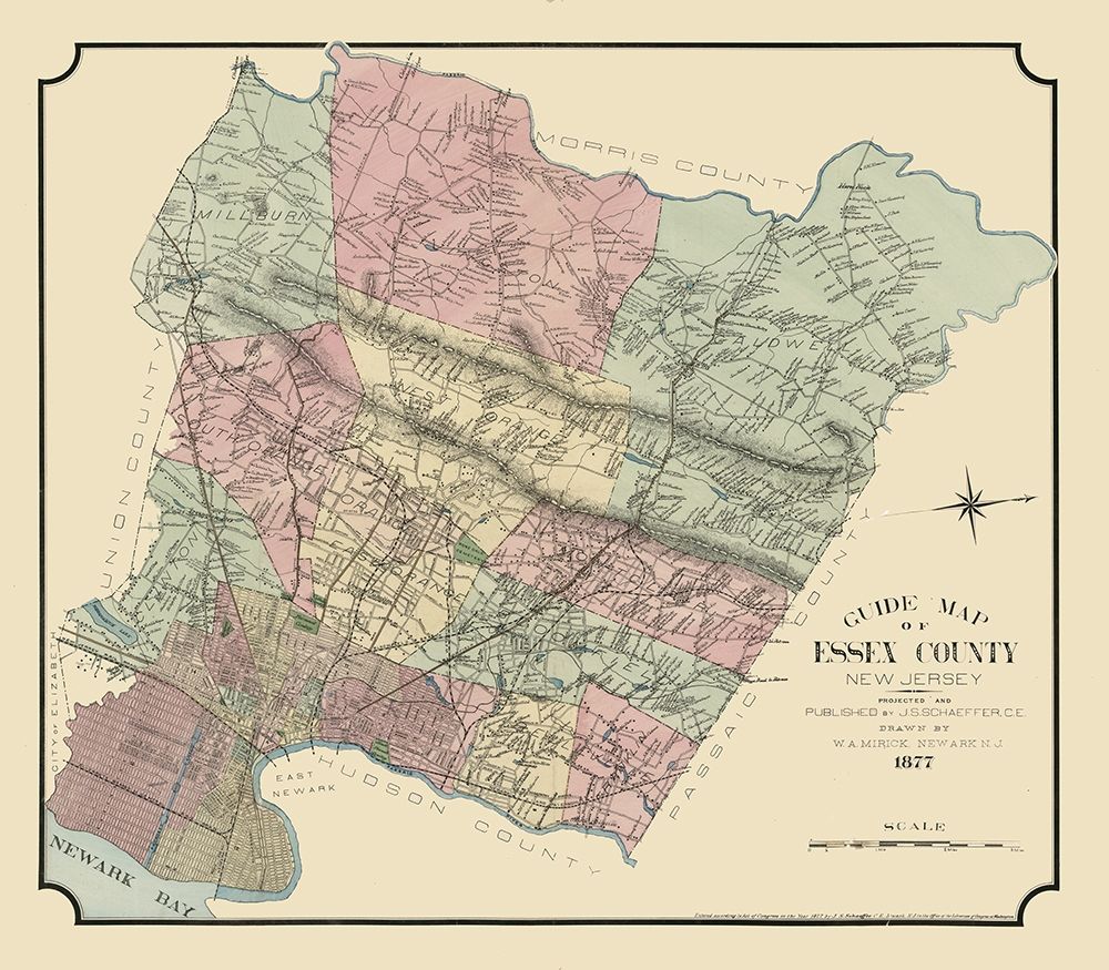 Essex County New Jersey - Mirick 1877