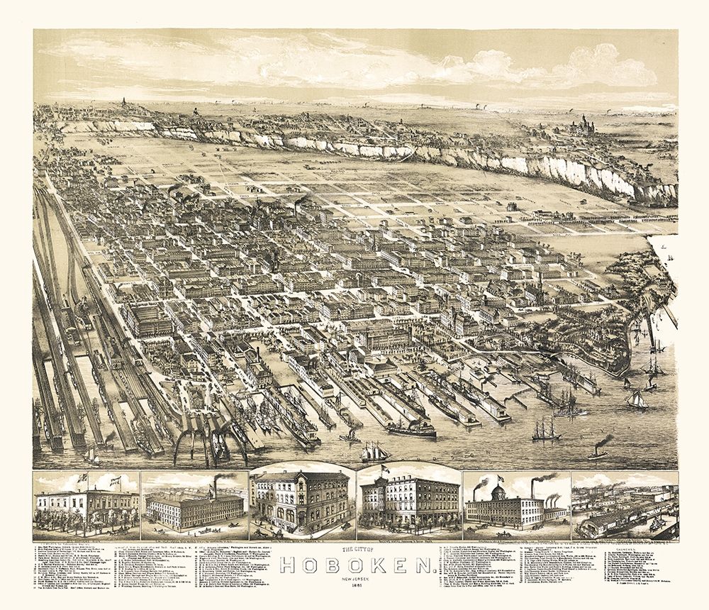 Hoboken New Jersey - Bailey 1881