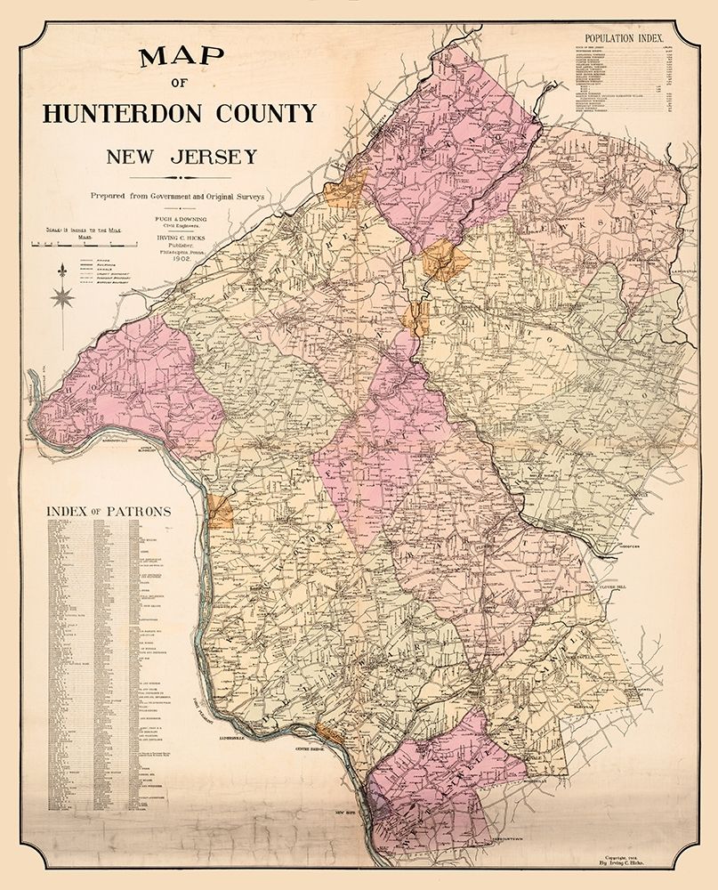 Hunterdon New Jersey - Hicks 1902