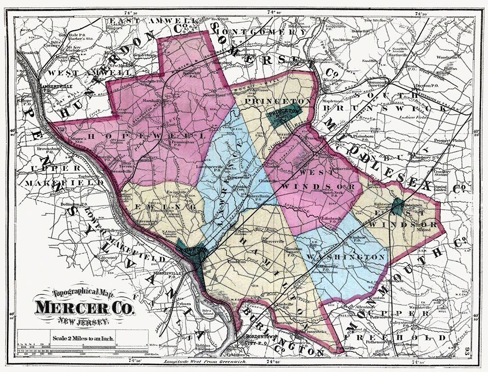 Mercer New Jersey - Beers 1872